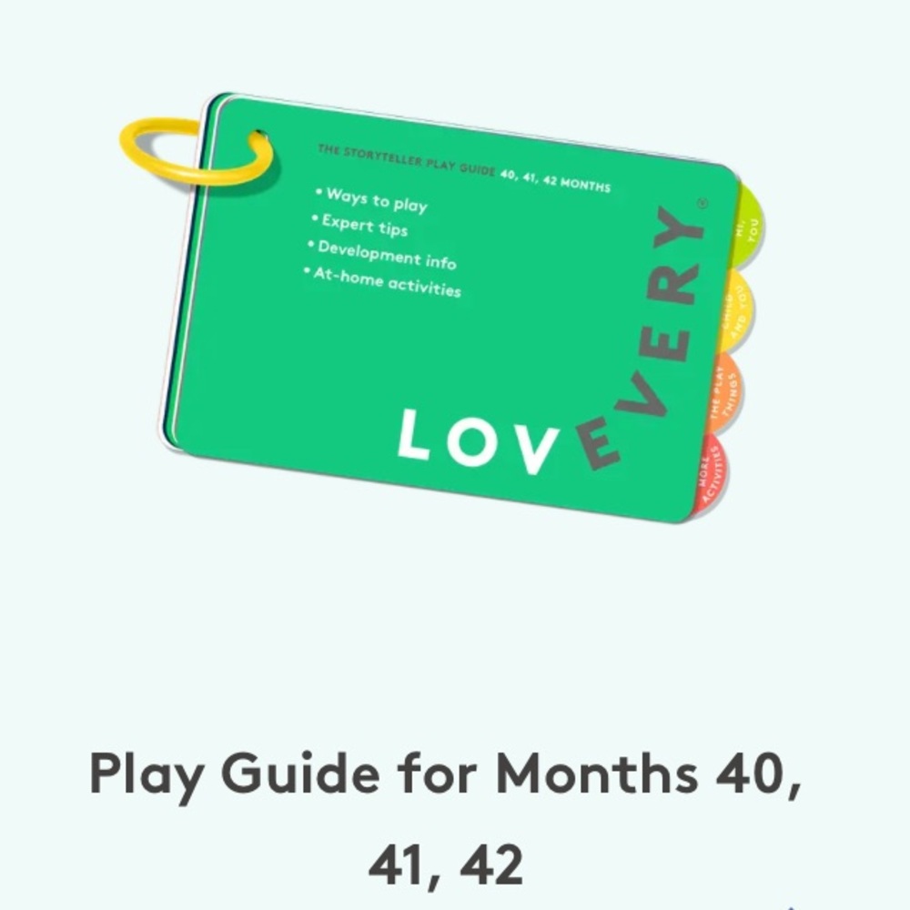 Play Guide for Months 40, 41, 42
